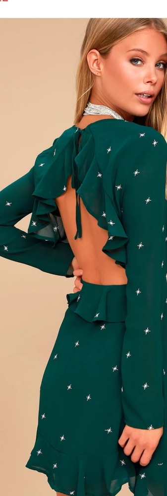 Lulus counting constellations embroidered dress